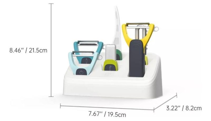 Comprar Kit Pelador De Verduras Y Frutas 6 En 1 en Electroshopy - Ángulo 2